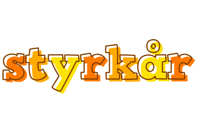 Styrkår desert logo