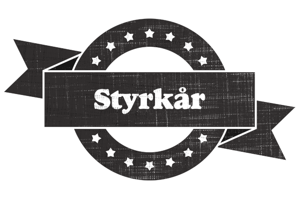 Styrkår grunge logo