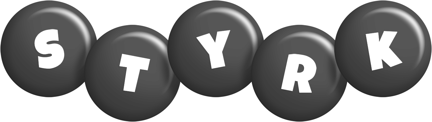 Styrk candy-black logo