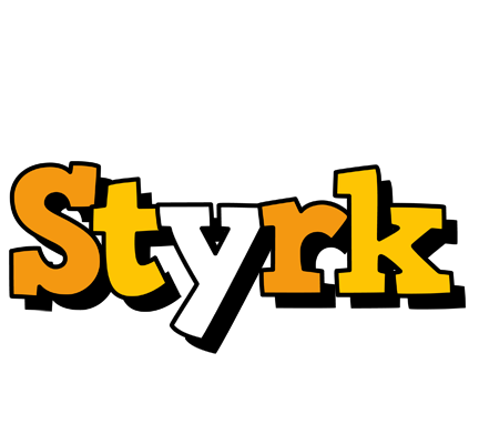 Styrk cartoon logo