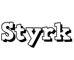 Styrk snowing logo