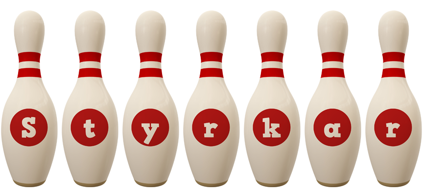 Styrkar bowling-pin logo