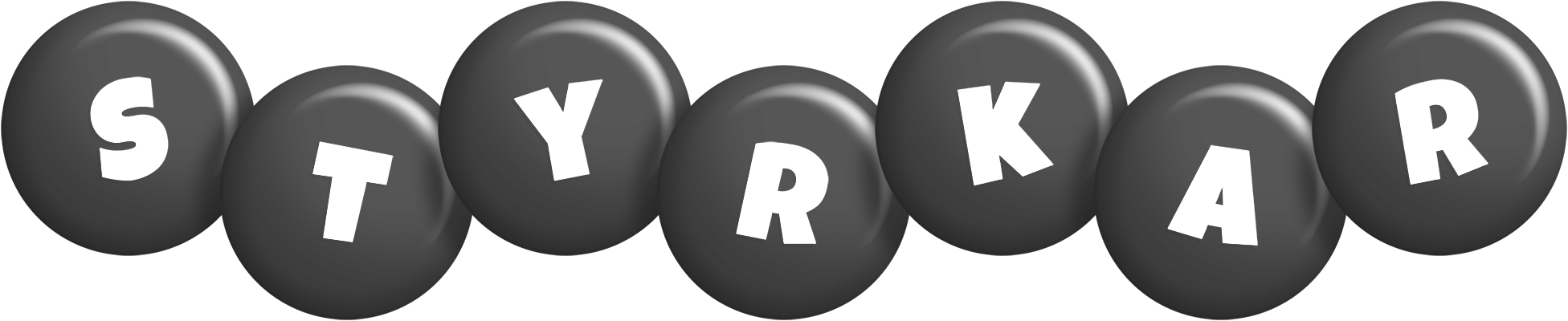 Styrkar candy-black logo