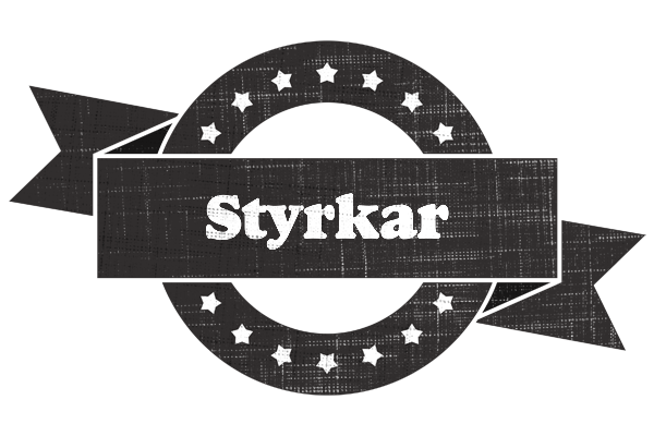 Styrkar grunge logo