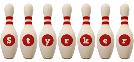 Styrker bowling-pin logo