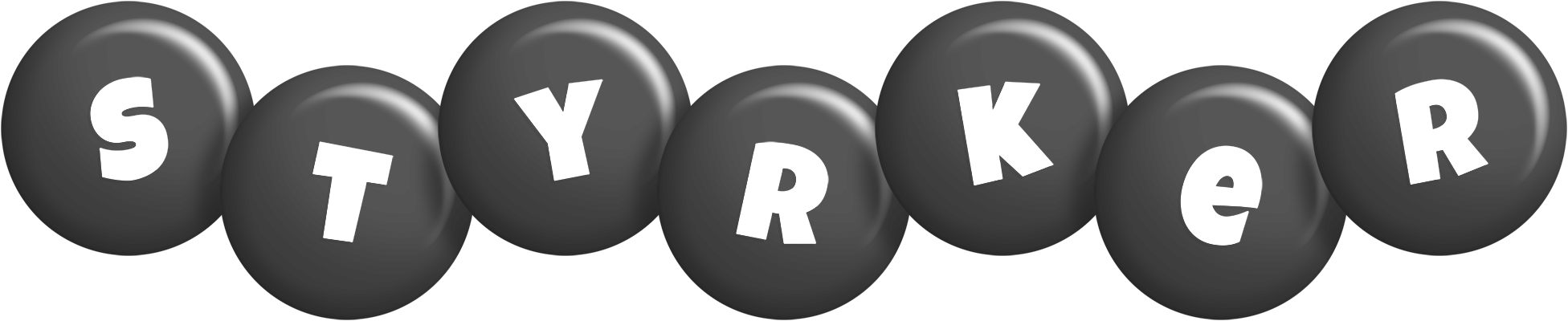 Styrker candy-black logo