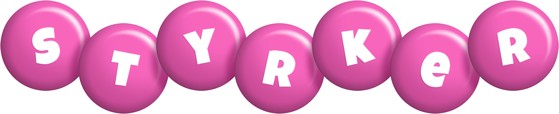 Styrker candy-pink logo