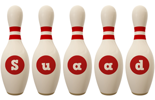 Suaad bowling-pin logo