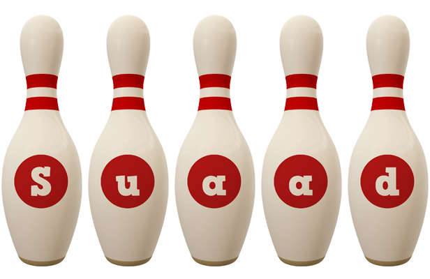 Suaad bowling-pin logo