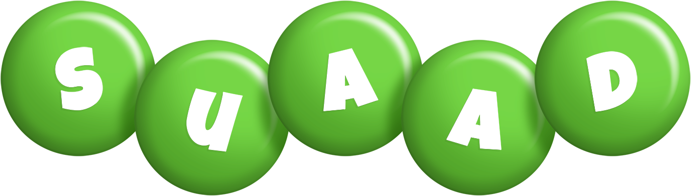 Suaad candy-green logo
