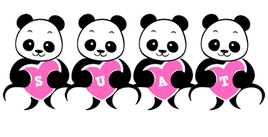 Suat love-panda logo