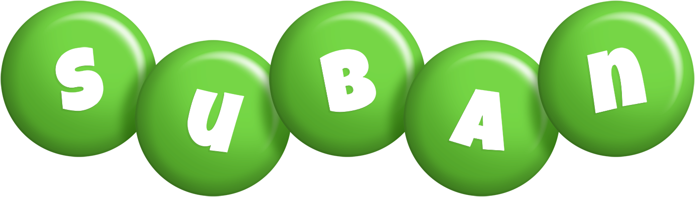 Suban candy-green logo