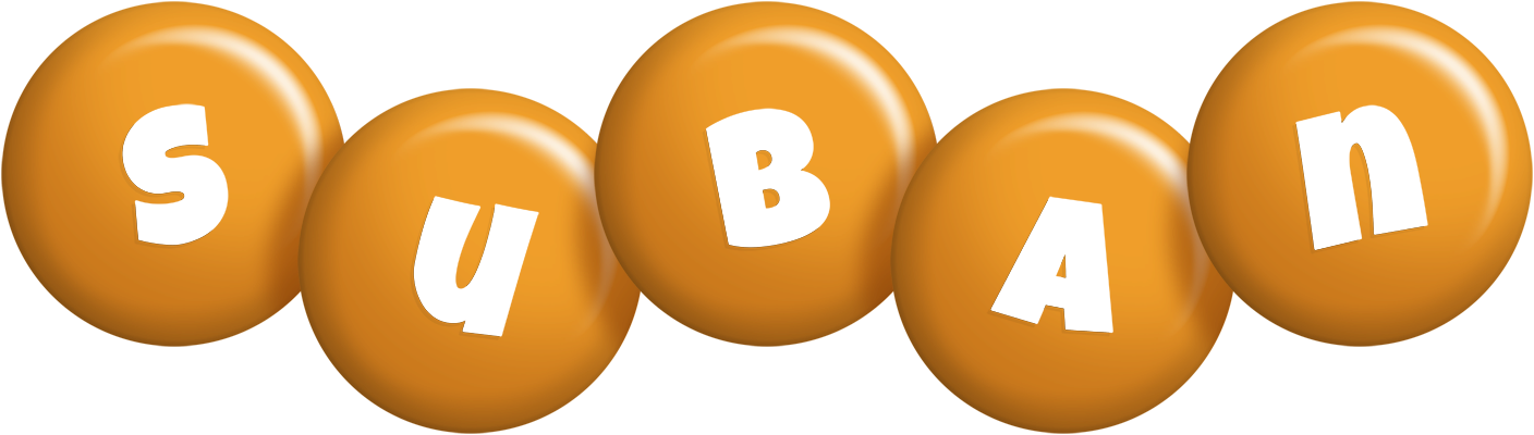 Suban candy-orange logo