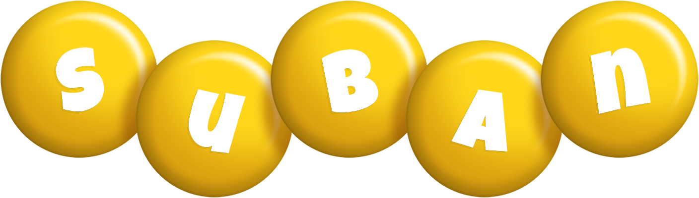Suban candy-yellow logo