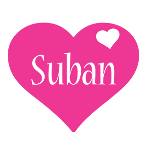 Suban love-heart logo