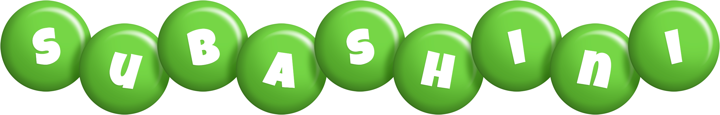 Subashini candy-green logo