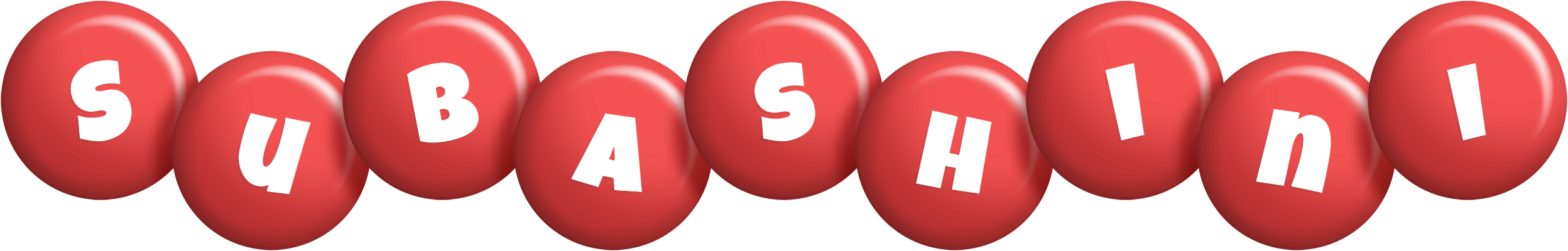 Subashini candy-red logo