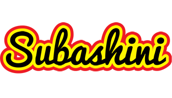 Subashini flaming logo