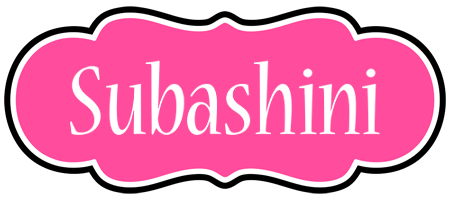 Subashini invitation logo