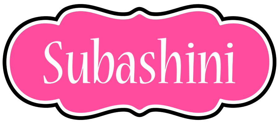 Subashini invitation logo