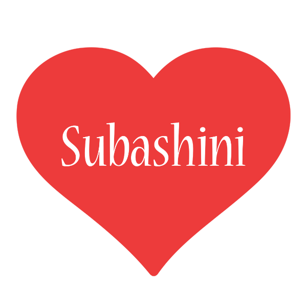 Subashini love logo