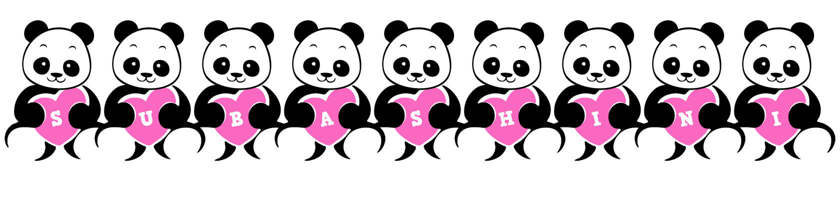 Subashini love-panda logo