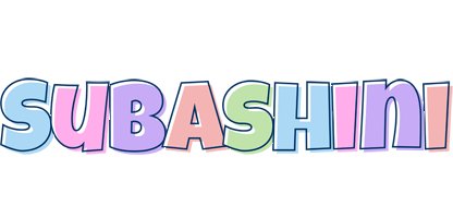 Subashini pastel logo