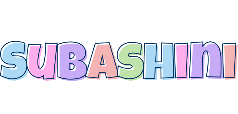 Subashini pastel logo