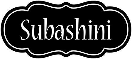 Subashini welcome logo