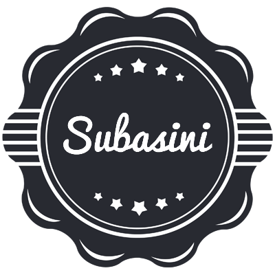 Subasini badge logo