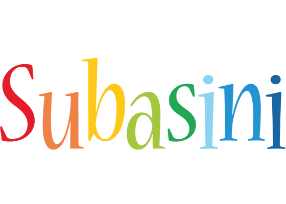Subasini birthday logo