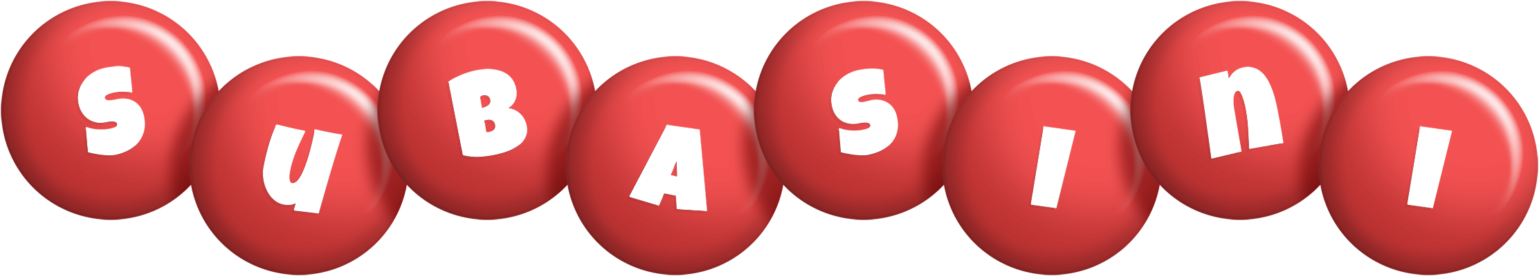 Subasini candy-red logo