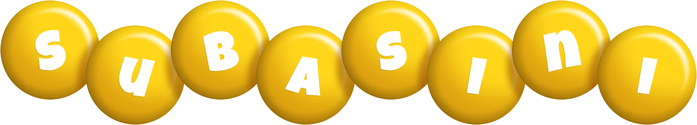 Subasini candy-yellow logo