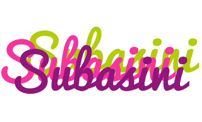 Subasini flowers logo
