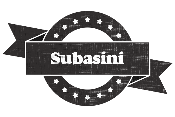 Subasini grunge logo