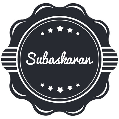 Subaskaran badge logo