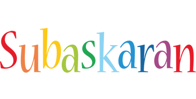 Subaskaran birthday logo