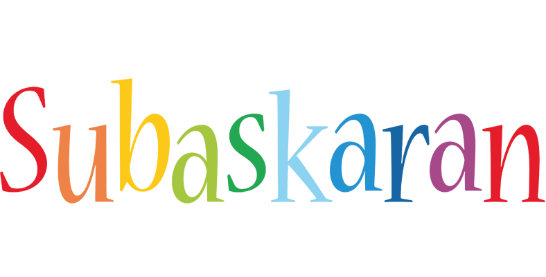 Subaskaran birthday logo