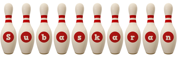 Subaskaran bowling-pin logo