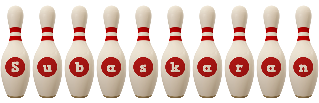 Subaskaran bowling-pin logo