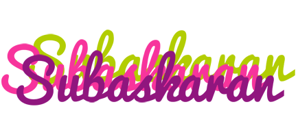 Subaskaran flowers logo