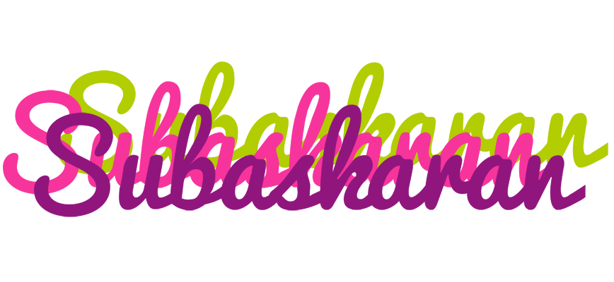 Subaskaran flowers logo