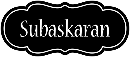 Subaskaran welcome logo