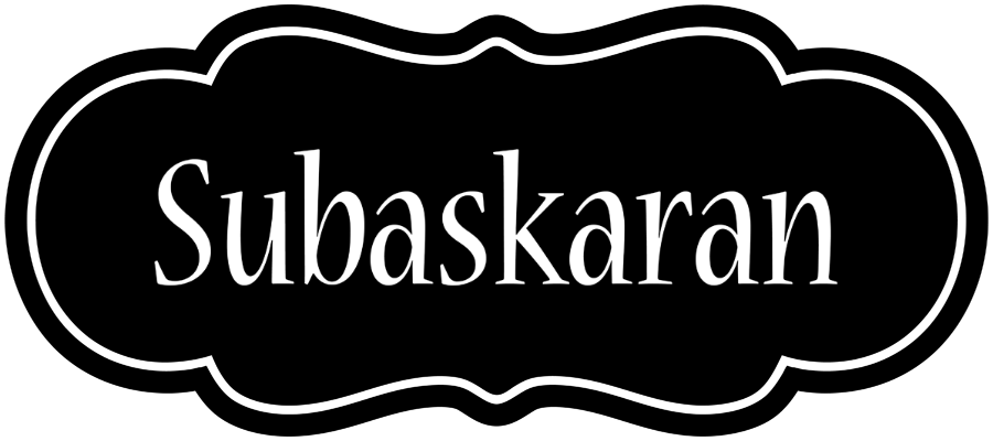 Subaskaran welcome logo