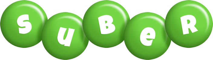 Suber candy-green logo