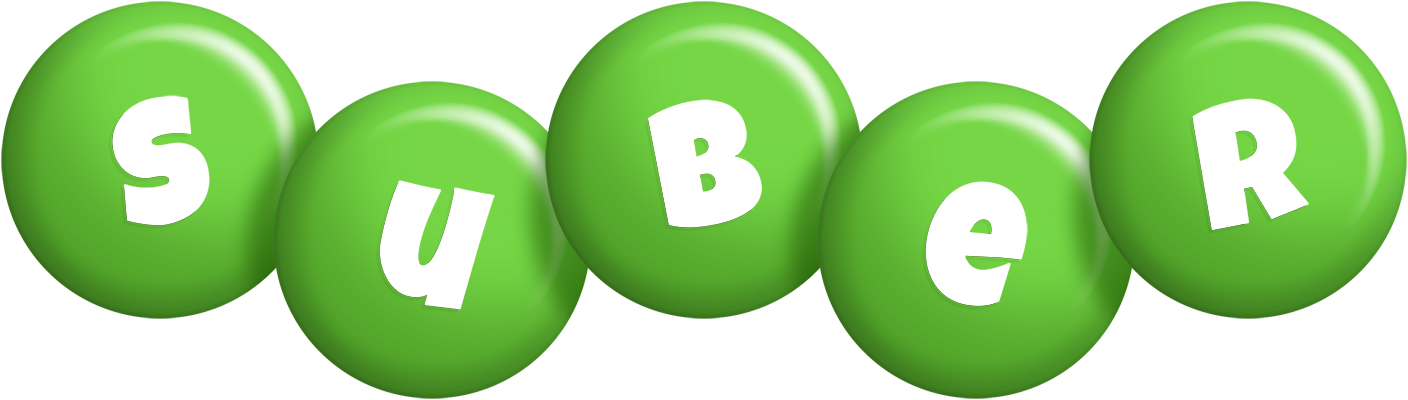 Suber candy-green logo