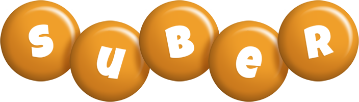 Suber candy-orange logo