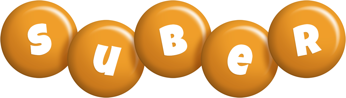 Suber candy-orange logo