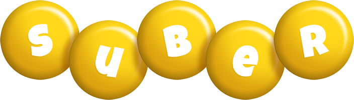 Suber candy-yellow logo
