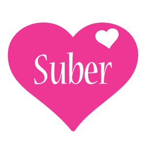 Suber love-heart logo